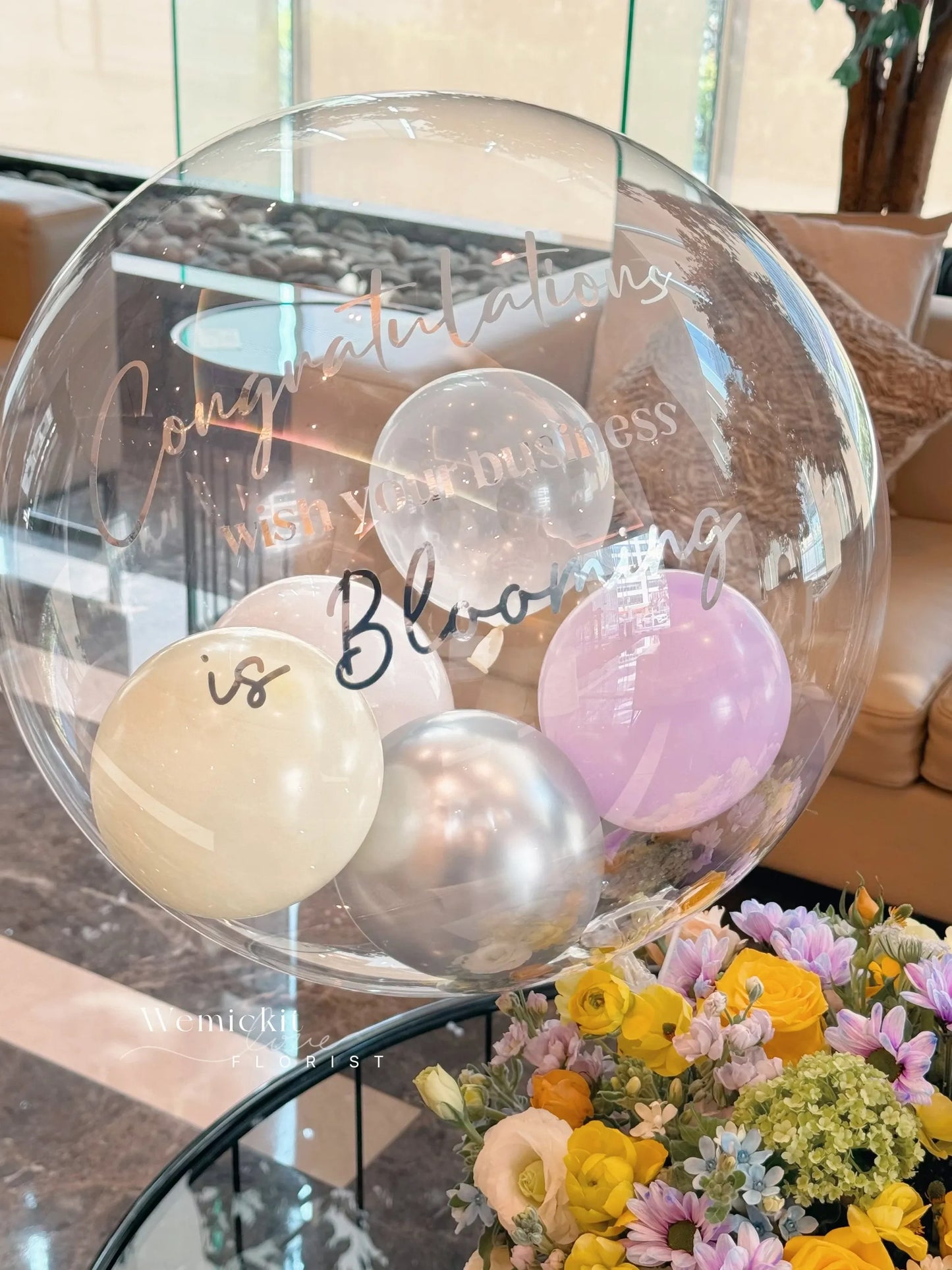 Maize丨Fresh Flowers Box With Balloons