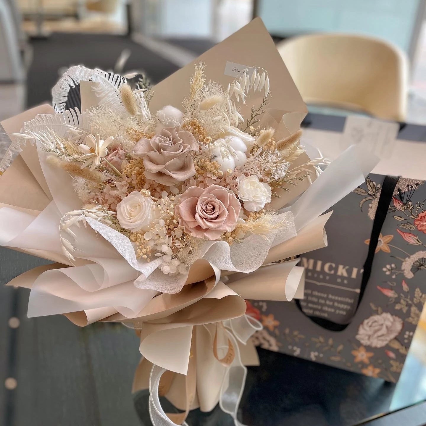 Camel丨Preserved Flower Bouquet