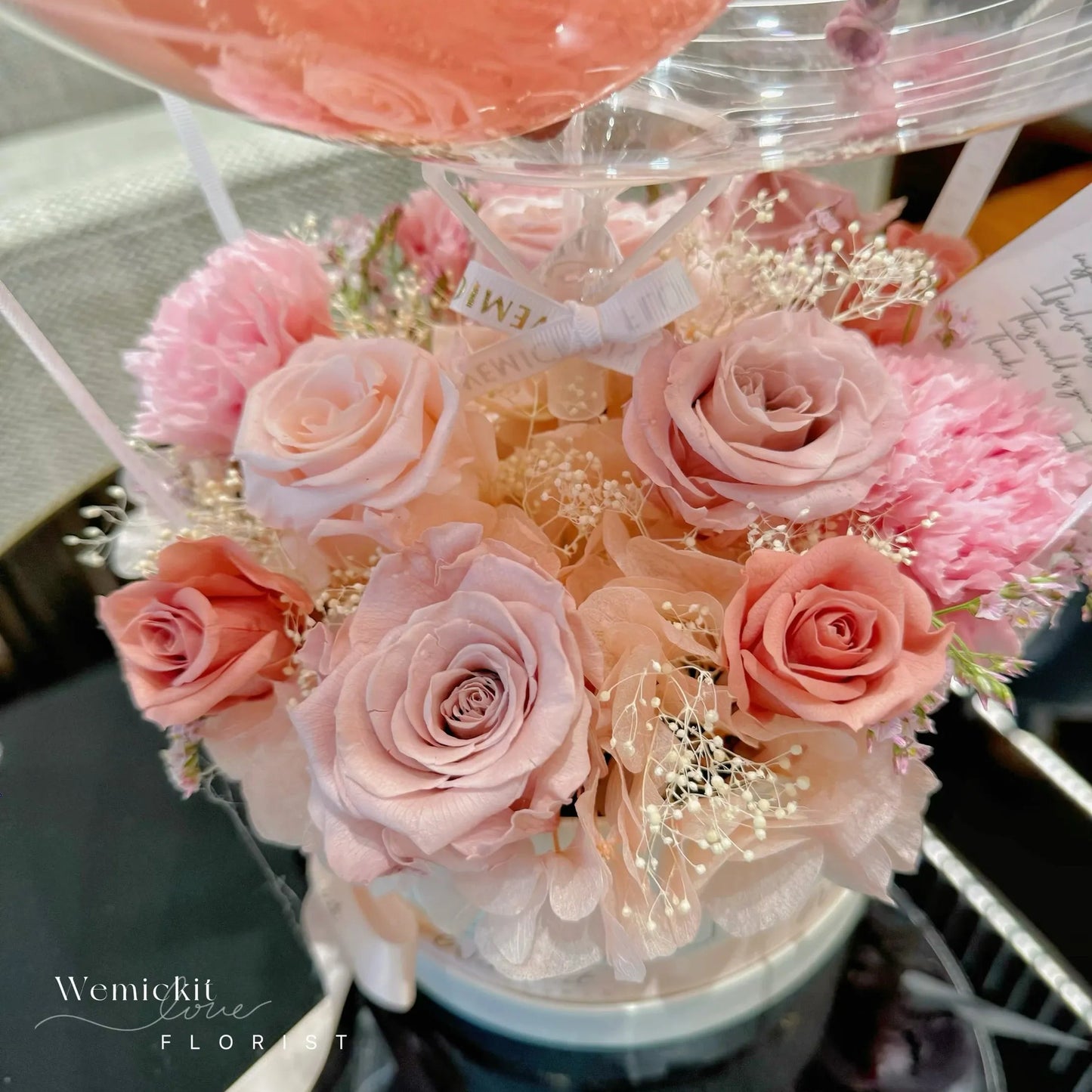 Mother's Love丨Preserved Flower Box With Balloon