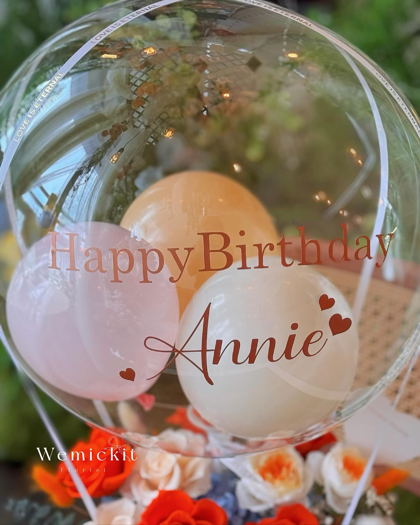 Petal Puffs Party | Preserved Flower Box with Balloon