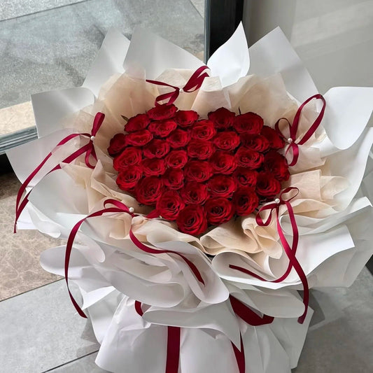 Letter Rose 丨30 Roses Bouquet