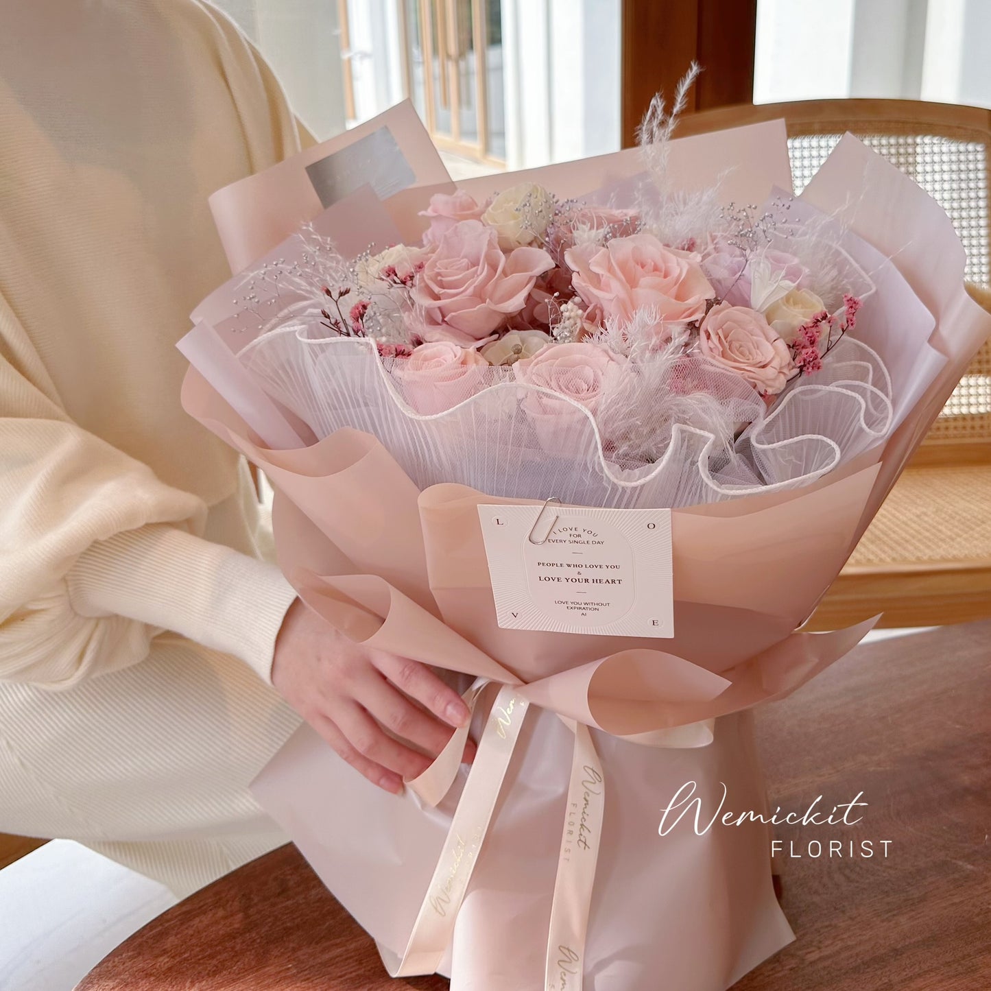 First Love - Pink丨Preserved Flower Bouquet