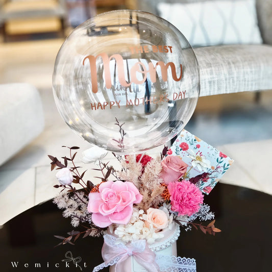 Lots of Love丨Preserved Flower Box With Balloon