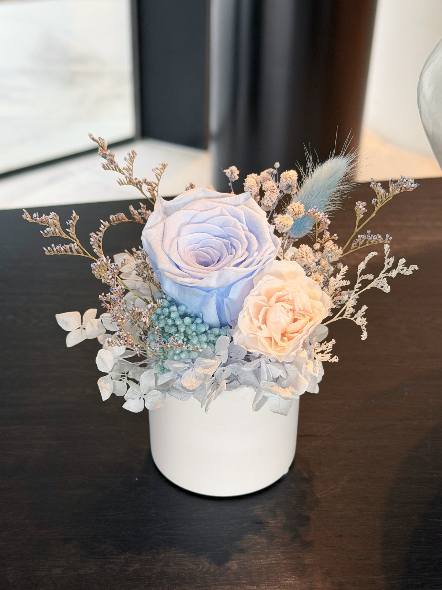 Blue Nude - Everlasting Preserved Flower in Vase