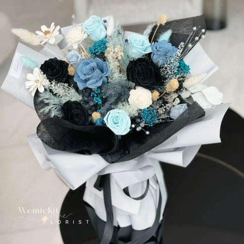 Sapphire丨Preserved Flower Bouquet WEMICKIT - Melbourne Floral Arrangement