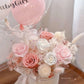 Baby Pink丨Preserved Flower Box With Balloon WEMICKIT - Melbourne Floral Arrangement