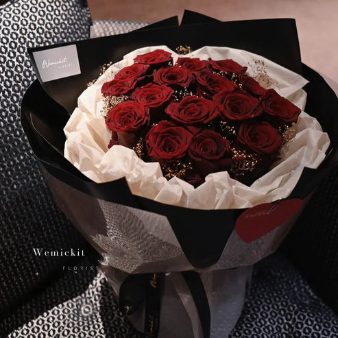 Love Rosie - Red丨Preserved Flower Bouquet WEMICKIT - Melbourne Floral Arrangement