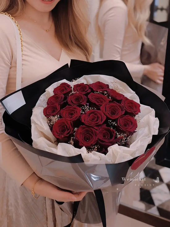 Love Rosie - Red丨Preserved Flower Bouquet WEMICKIT - Melbourne Floral Arrangement