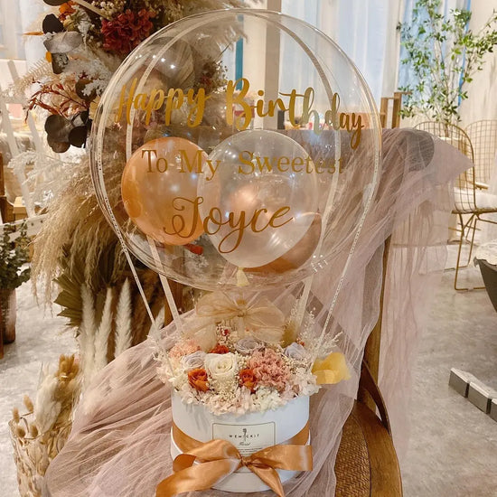Desert丨Preserved Flower Box With Balloon WEMICKIT - Melbourne Floral Arrangement