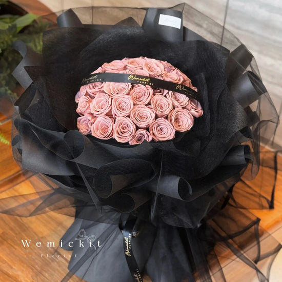 Cappuccino丨Preserved Flower Bouquet (33Roses) WEMICKIT - Melbourne Floral Arrangement
