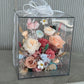 Eternal Sanctuary Bloom Box (Champagne)  | Everlasting Preserved Flower box