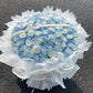 Frozen Sapphire |  60 roses Fresh Flower Bouquet