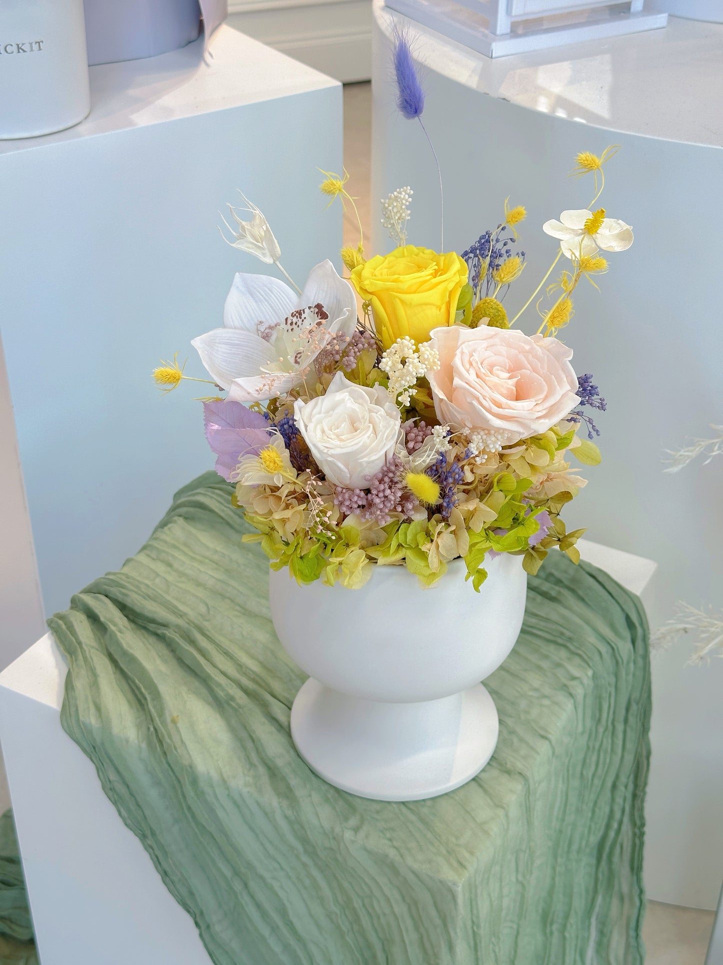 Britney - Everlasting Preserved Flower in Vase