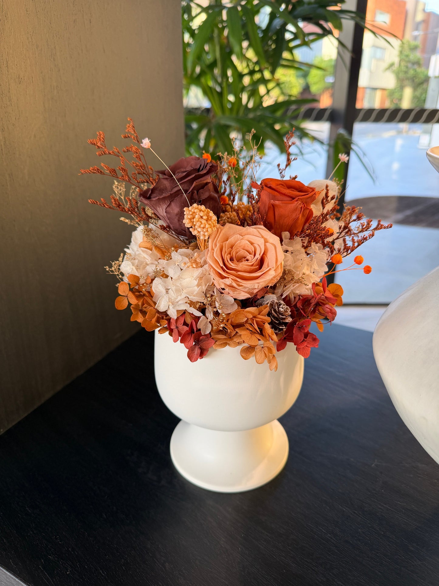 Duskyrust - Everlasting Preserved Flower in Vase