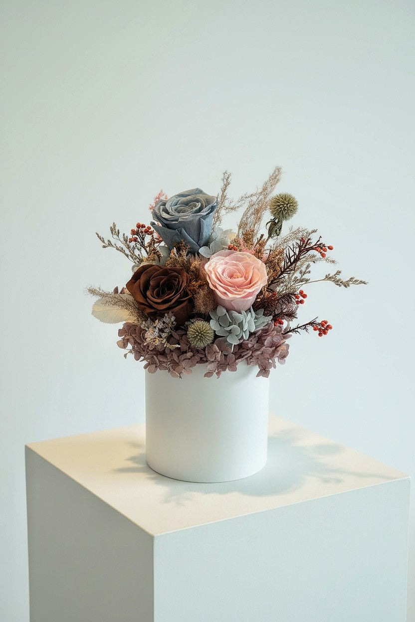 Agoni - Everlasting Preserved Flower in Vase | Thoughtful Birthday Gift Idea