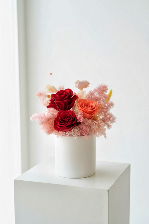 Glorious Love - Everlasting Preserved Flower in Vase
