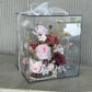 Eternal Sanctuary Bloom Box (Bungundy)  | Everlasting Preserved Flower box