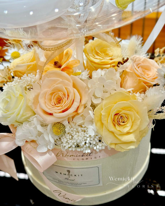 Fossette ｜Preserved Flower Box With Balloon