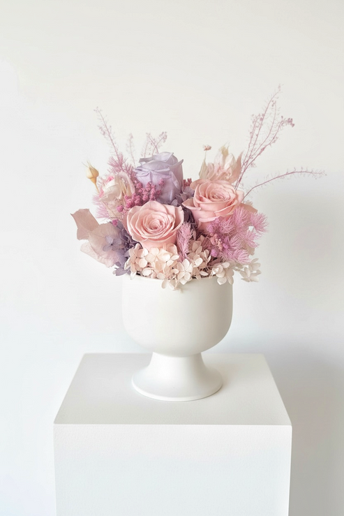 Unicorn - Everlasting Preserved Flower in Vase