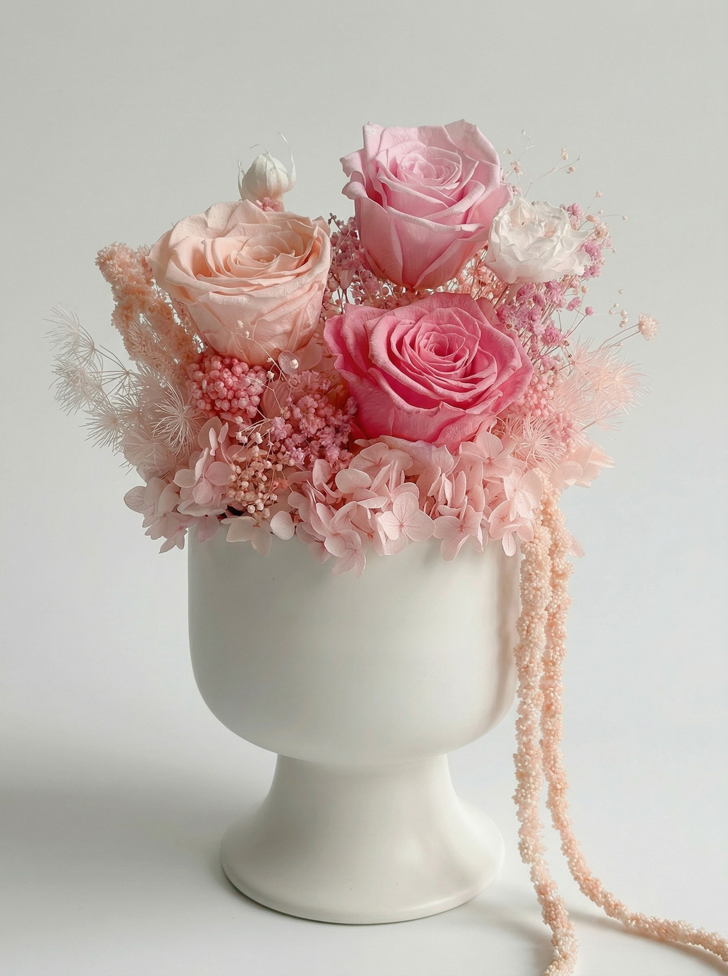 Pink Fairy - Everlasting Preserved Flower in Vase