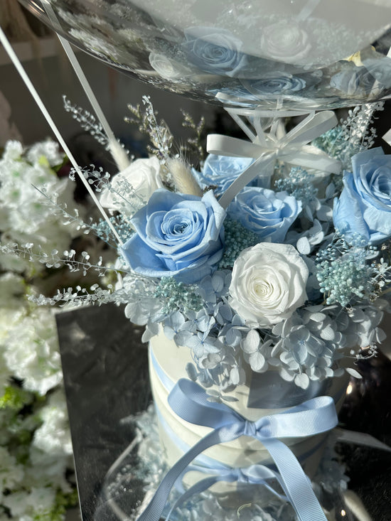 Cerulean ｜ Preserved Flower Box With Balloon