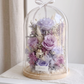 Lunar Violet | Preserved Flowers Glass Dome