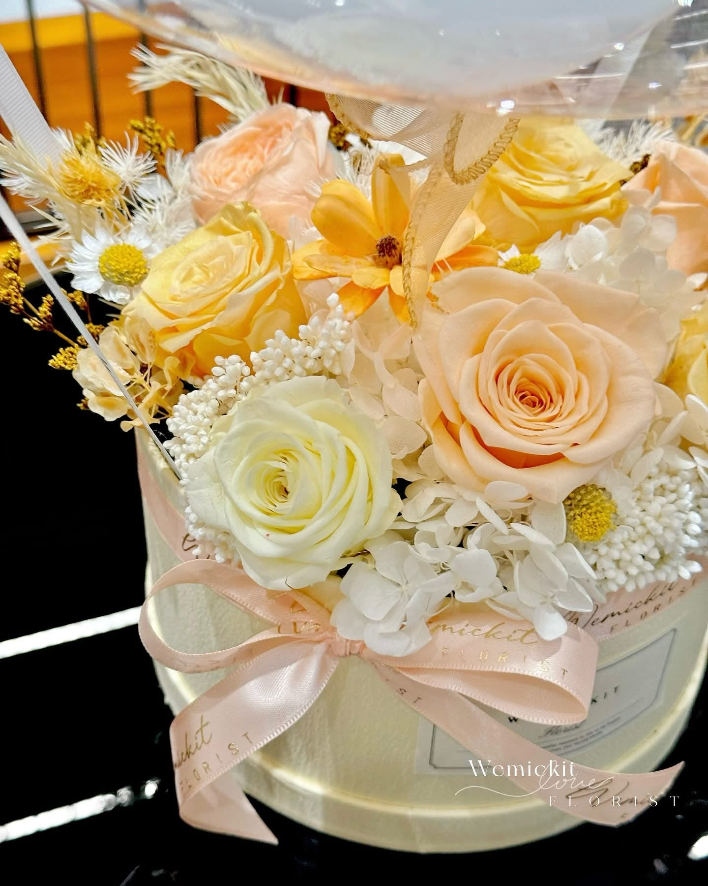 Fossette ｜Preserved Flower Box With Balloon