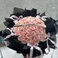 Black Pink Ballet ｜ Fresh Flower 60 roses bouquet