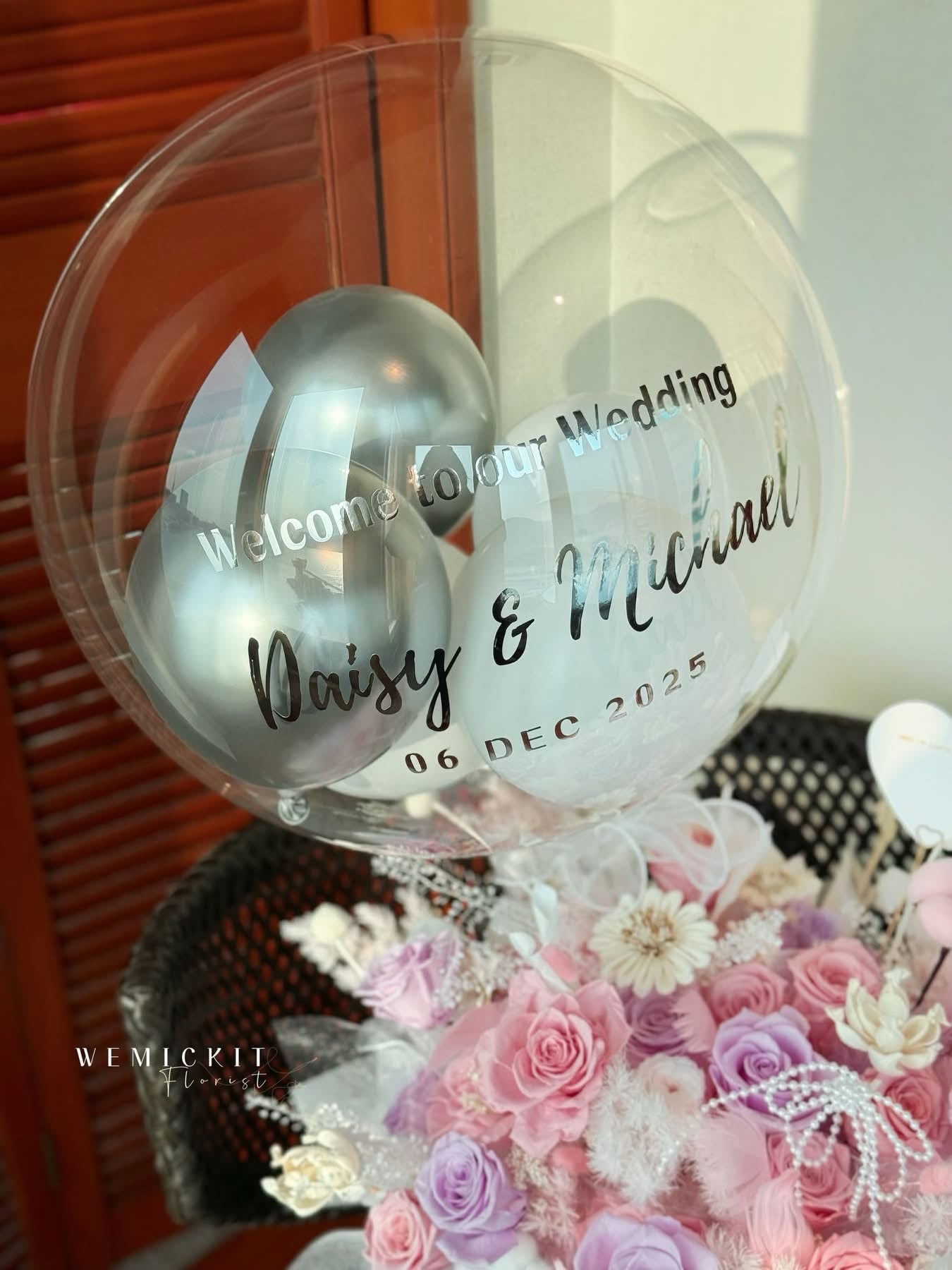 Precious Pearl ｜ Preserved Flower Box With Balloon