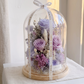 Lunar Violet | Preserved Flowers Glass Dome