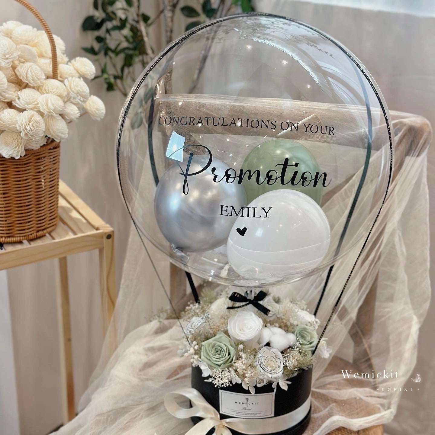 Forest mood | Perserved  Flower Box with Balloon