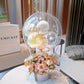 Pale Peach | Fresh Flower Box with Balloon WEMICKIT - Melbourne Floral Arrangement