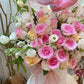 Bubblegum丨40 Stems Fresh Flower Box With Balloon WEMICKIT - Melbourne Floral Arrangement