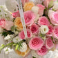 Bubblegum丨40 Stems Fresh Flower Box With Balloon WEMICKIT - Melbourne Floral Arrangement