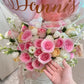 Bubblegum丨40 Stems Fresh Flower Box With Balloon WEMICKIT - Melbourne Floral Arrangement