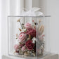 Eternal Sanctuary Bloom Box (Bungundy)  | Everlasting Preserved Flower box