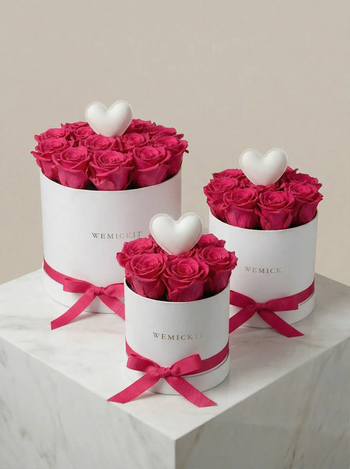 Eternal Love Box - Hot Pink WEMICKIT - Melbourne Flower Delivery