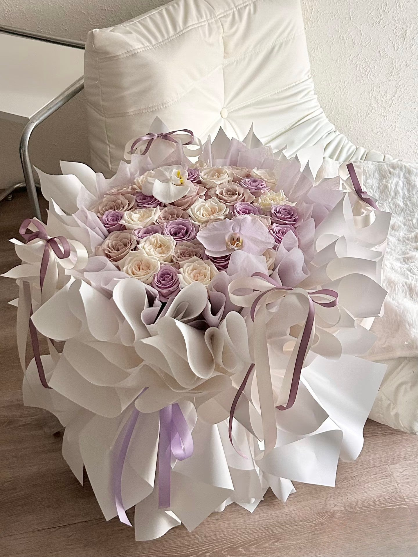 Violet Amour | 33 Roses Fresh Flower Bouquer