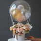 Pale Peach | Fresh Flower Box with Balloon WEMICKIT - Melbourne Floral Arrangement