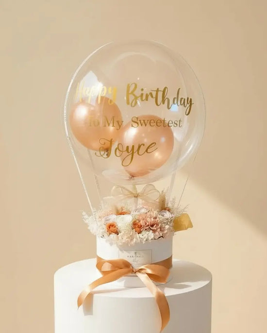 Desert丨Preserved Flower Box With Balloon WEMICKIT - Melbourne Floral Arrangement