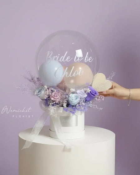 Fairyland丨Preserved Flower Box With Balloon WEMICKIT - Melbourne Floral Arrangement
