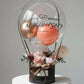 Mocha Pink | Preserved Flower Box with Balloon WEMICKIT - Melbourne Floral Arrangement