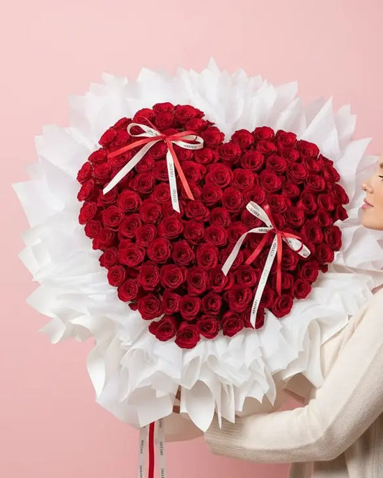 Deep Love 丨100 Roses Bouquet WEMICKIT - Melbourne Floral Arrangement