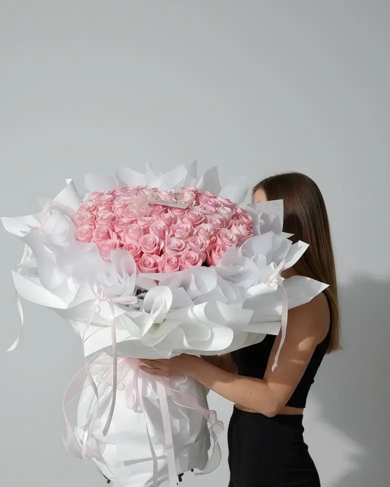Mira Heart丨60 Roses Bouquet WEMICKIT - Melbourne Floral Arrangement