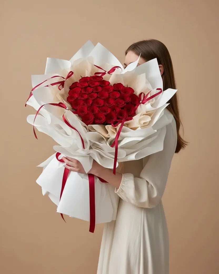 Letter Rose 丨30 Fresh Roses Bouquet WEMICKIT - Melbourne Floral Arrangement