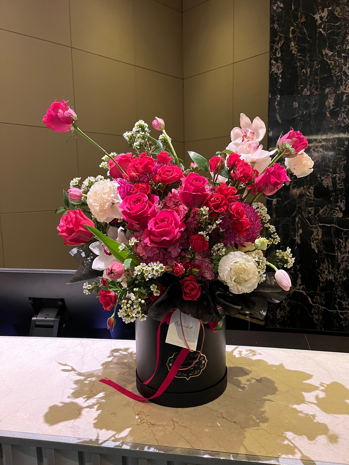 Magenta Love | Fresh Flower Box