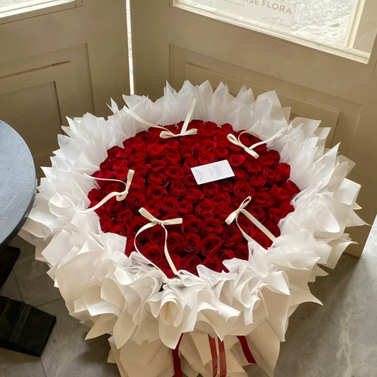 Love Romance丨100 Roses Bouquet