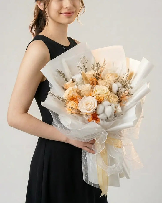 Creamy Nude丨Preserved Flower Bouquet WEMICKIT - Melbourne Floral Arrangement