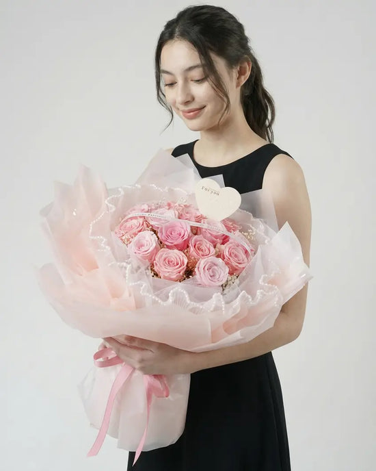 Love Rosie - Pink丨Preserved Flower Bouquet WEMICKIT - Melbourne Floral Arrangement