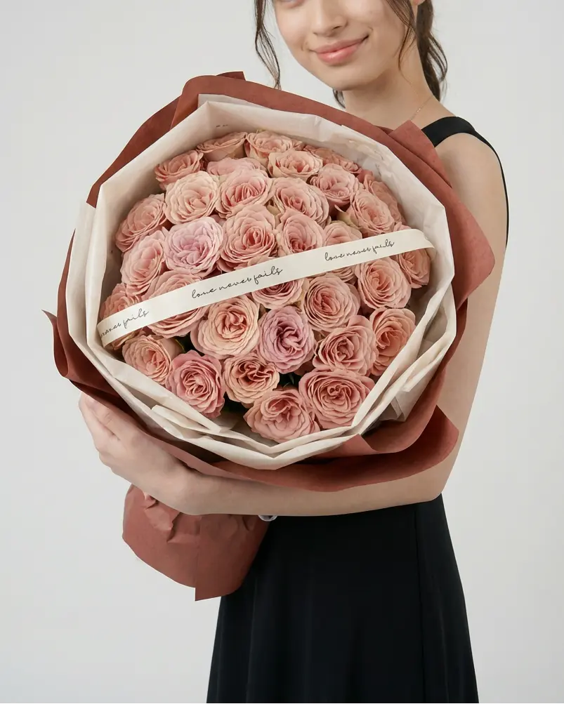 Cappuccino | 35 Stems Fresh Flower Bouquet WEMICKIT - Melbourne Floral Arrangement